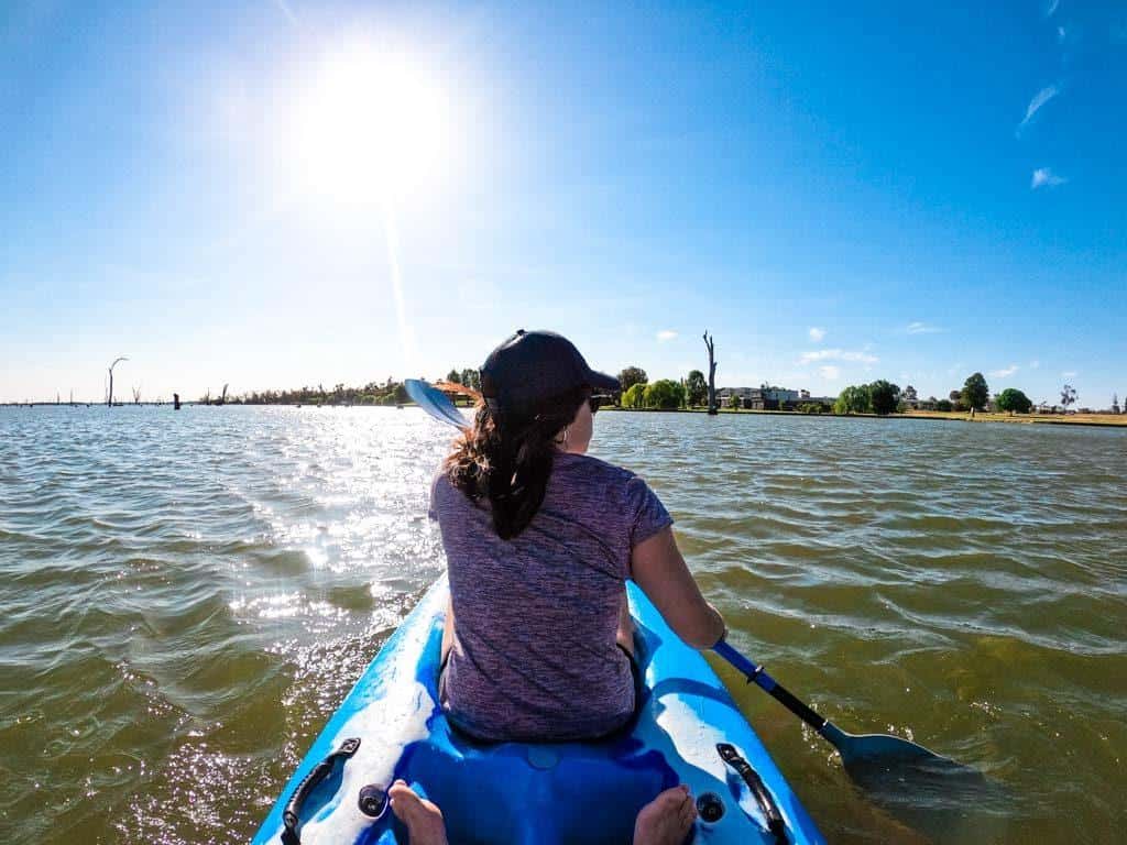 Kayaking Lake Mulwala