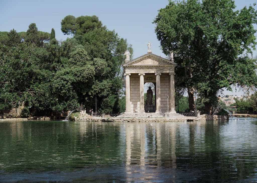 The Lake In The Borghese Gardens