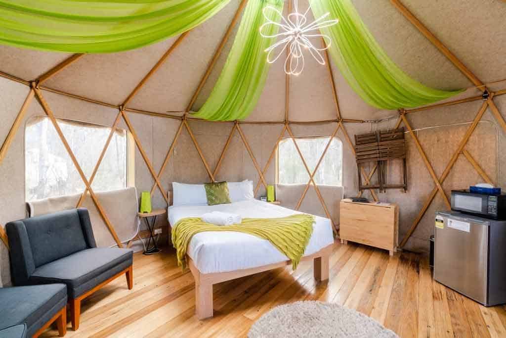 Yurt Interior Talo Retreat