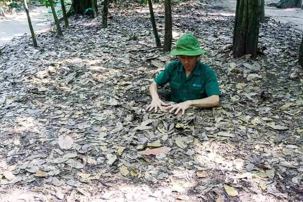 A Demonstration Of The Cu Chi Tunnels.