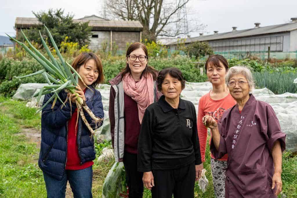 Ladies Picking Vegetables