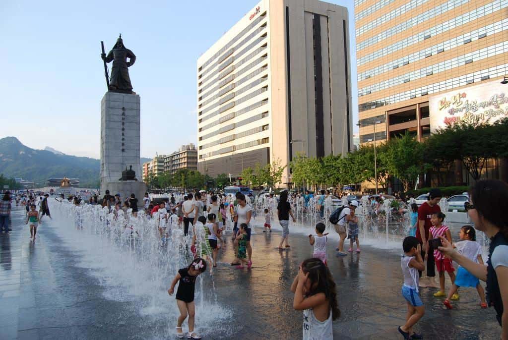 Gwanghwamun Plaza In Seoul