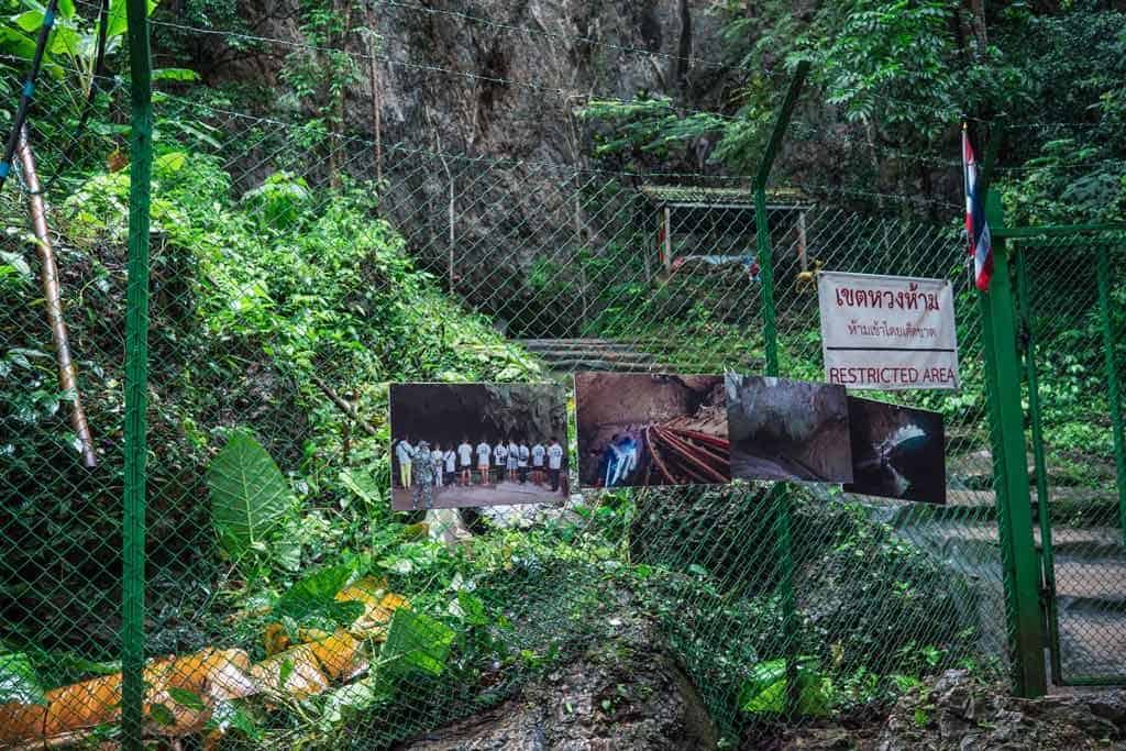 The Entrance To Tham Luang Cave Which Is Now Closed Off