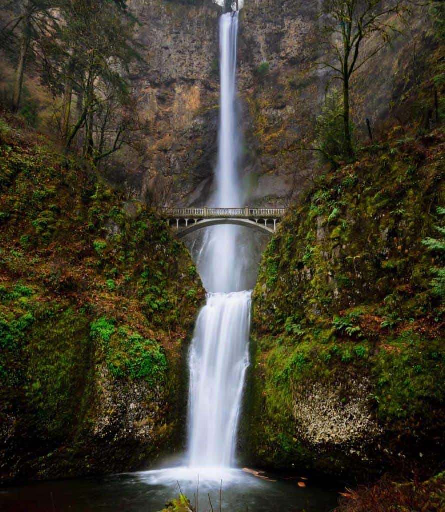 Multnomah Falls Outside Of Portland