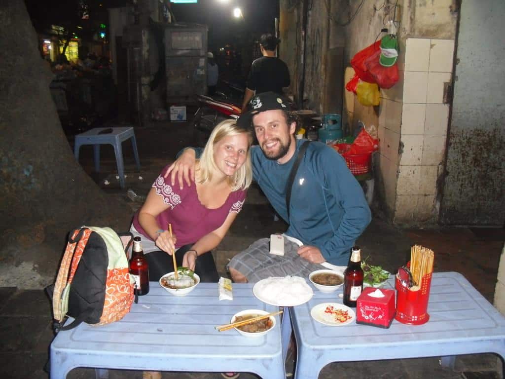 Eating Street Food In Hanoi