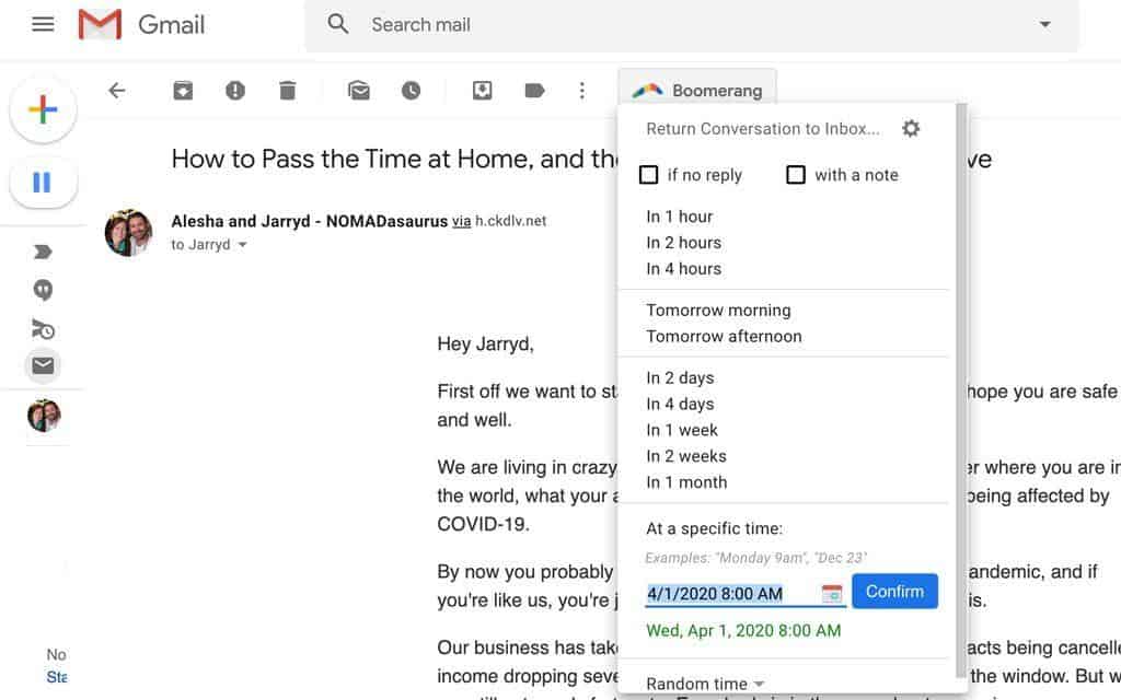 Boomerang For Gmail