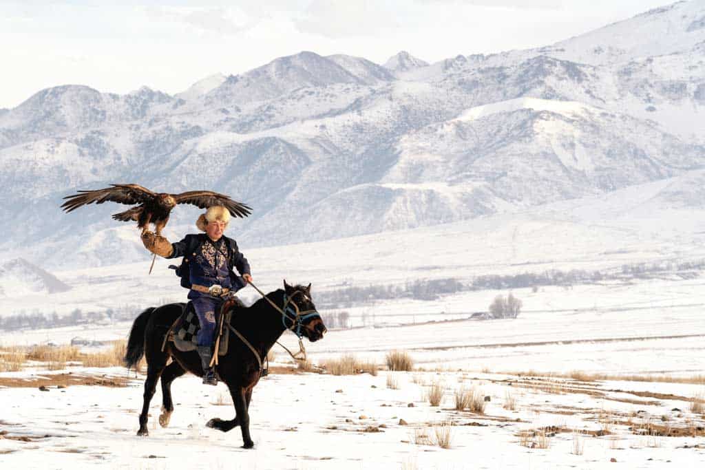 Eagle Hunting Kyrgyzstan In Winter