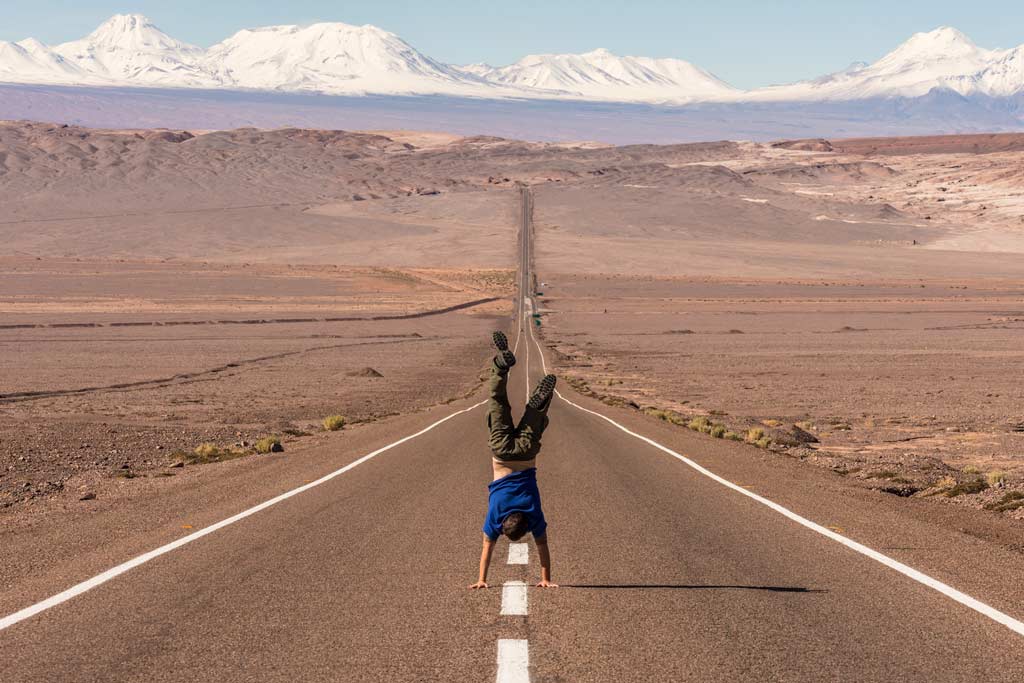 Handstand On Long Road