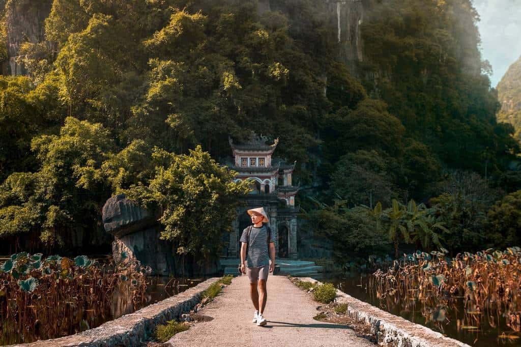 The Bridge To Bich Dong Pagoda