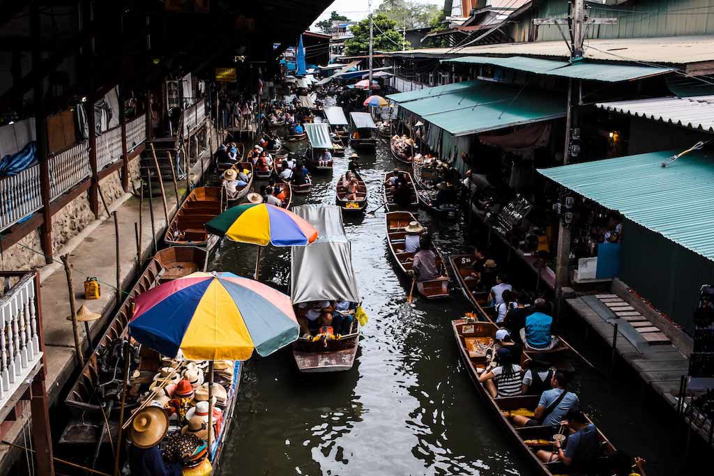 Visiting A Floating Market Is A Must-Have Experience In Thailand.