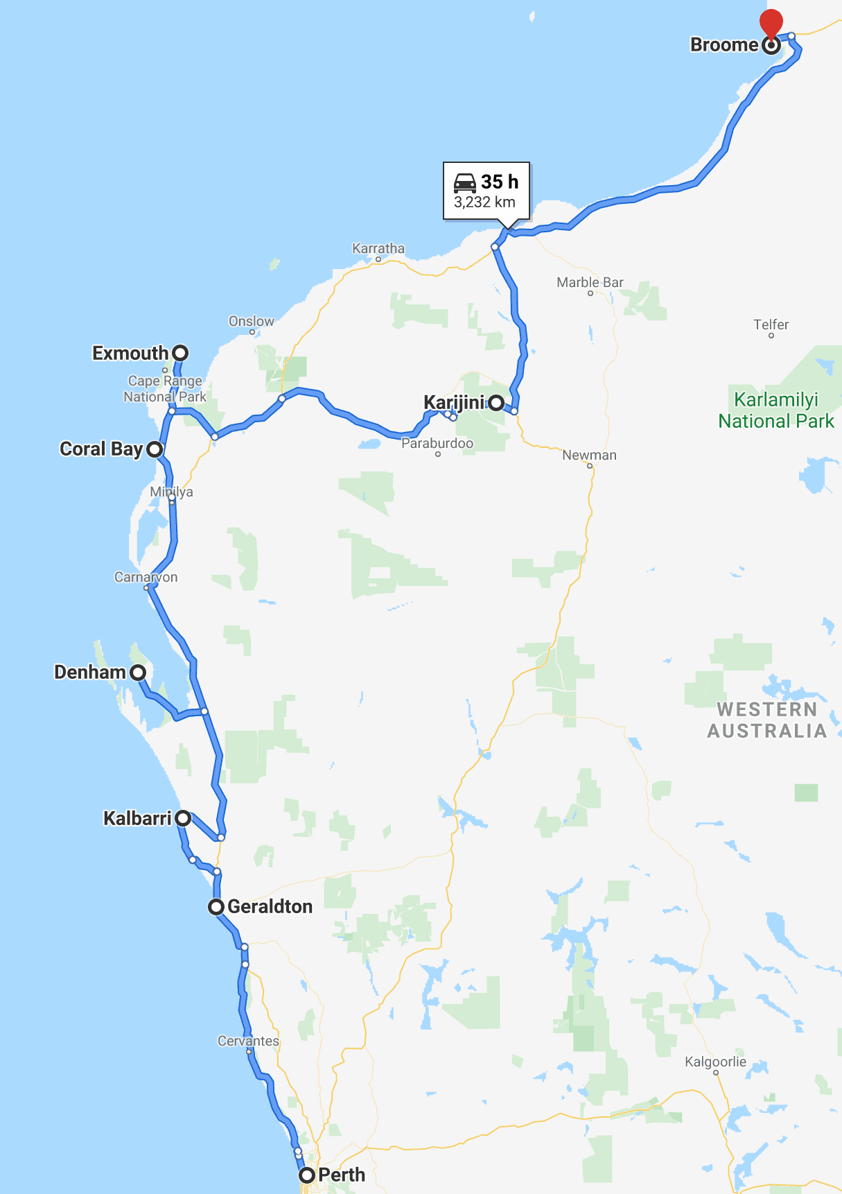 perth road trip 7 days