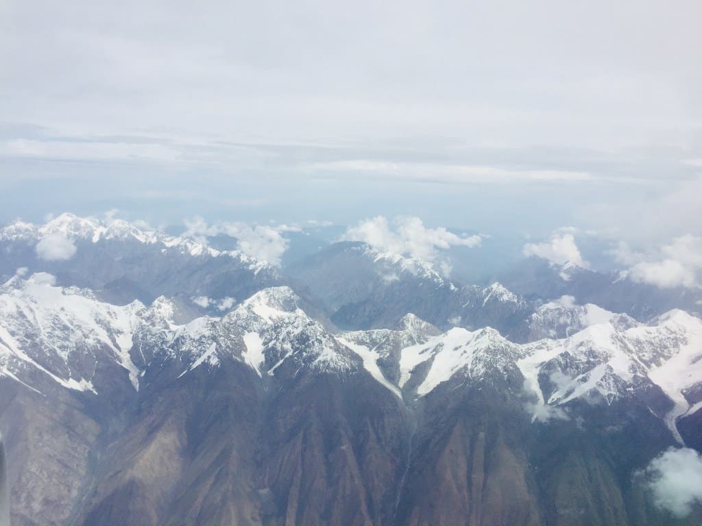 Mountain Views Flying Into Bishkek