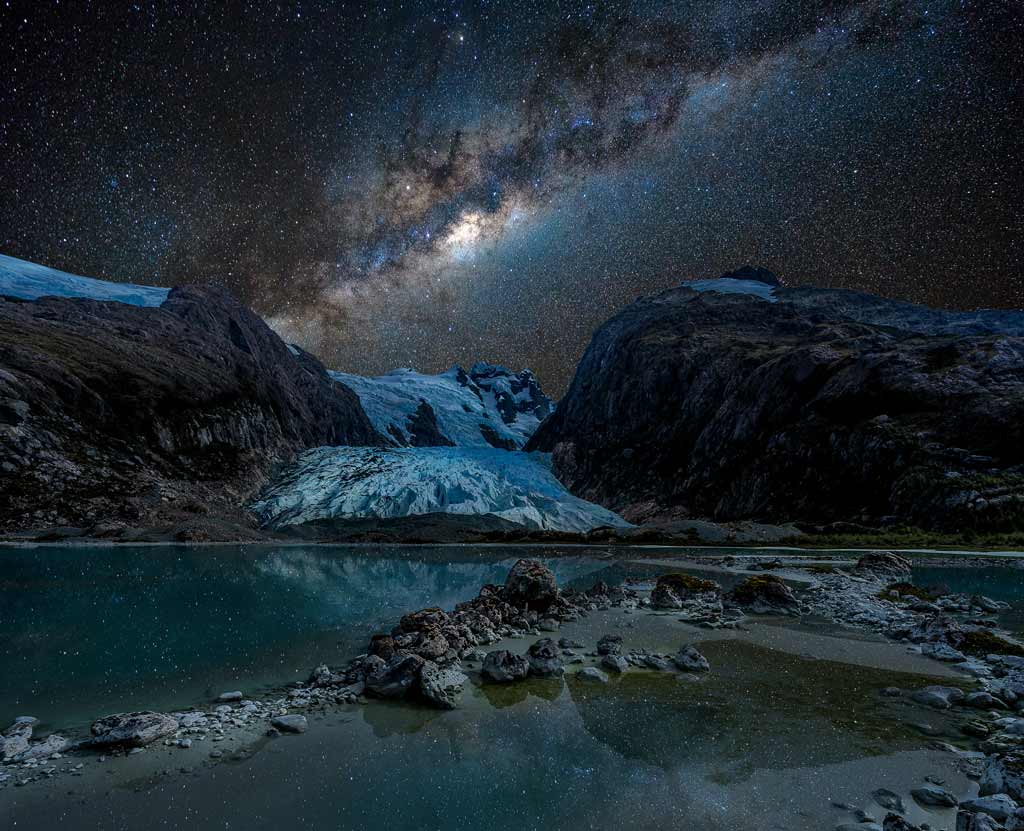 Bernal Glacier Milky Way