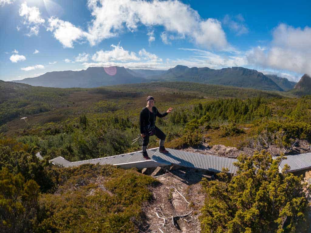 Alesha Enjoying Mount Ossa Views