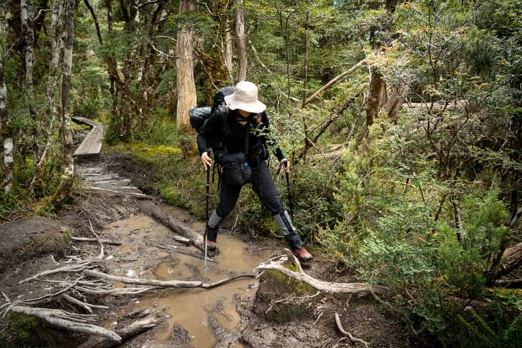 Alesha Walking Through Mud