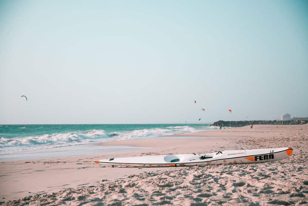 Sea Kayak On City Beach