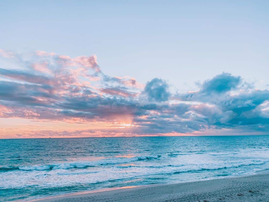 Indian Ocean Sunset In Perth