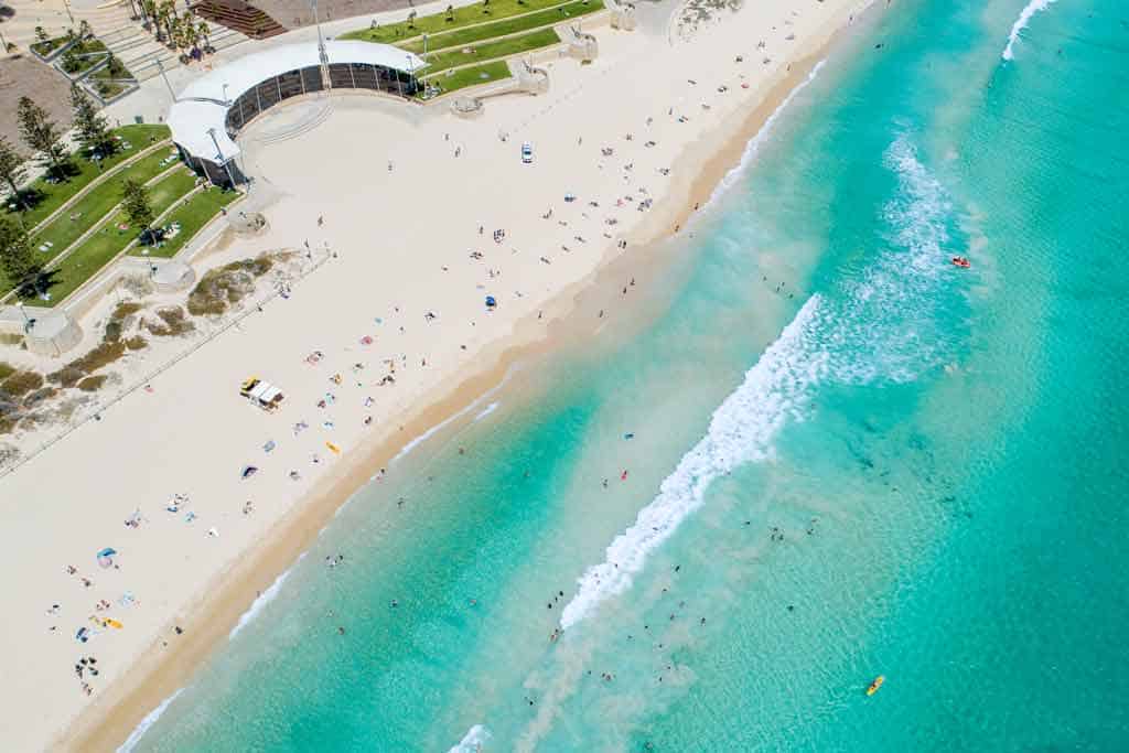 Best Perth Beaches Drone Shot Scarborough