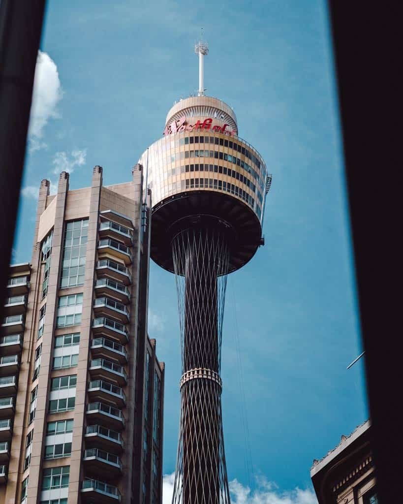Looking Up At Sydney Tower Eye