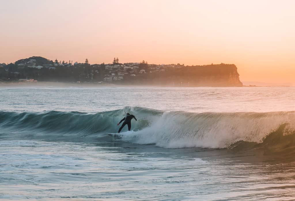 Sunrise Surfer Warriewood Beach