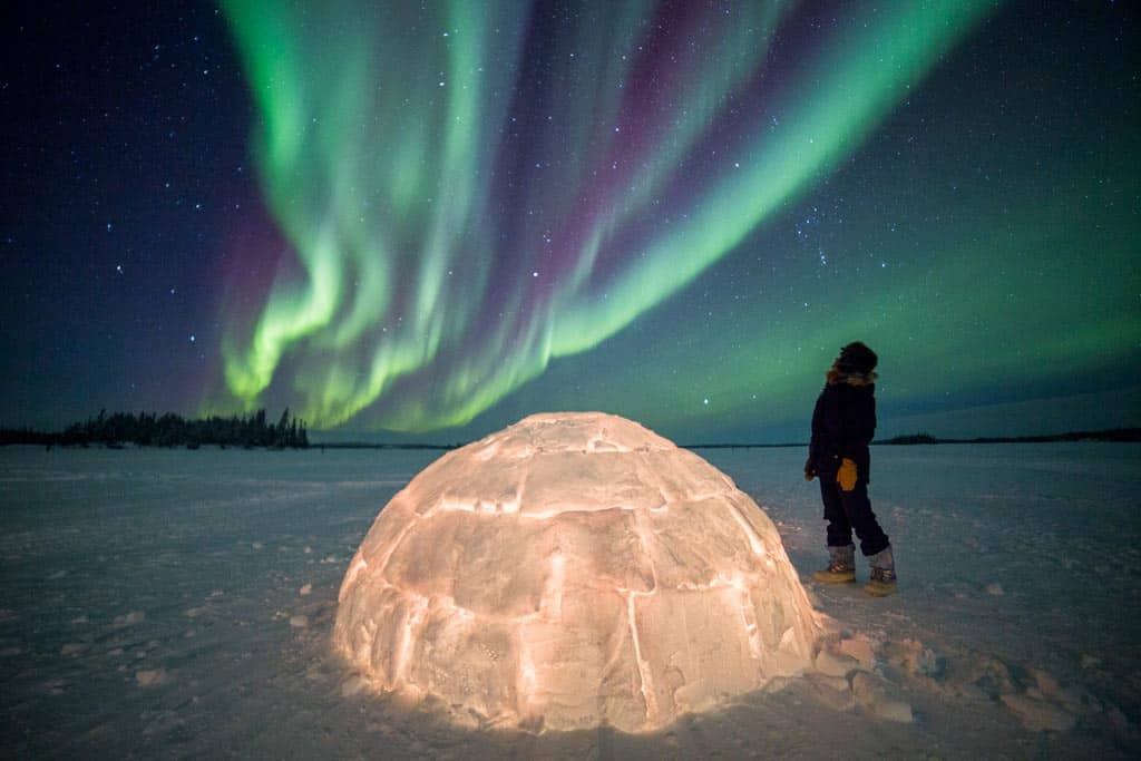 Aurora Borealis Igloo Yellowknife