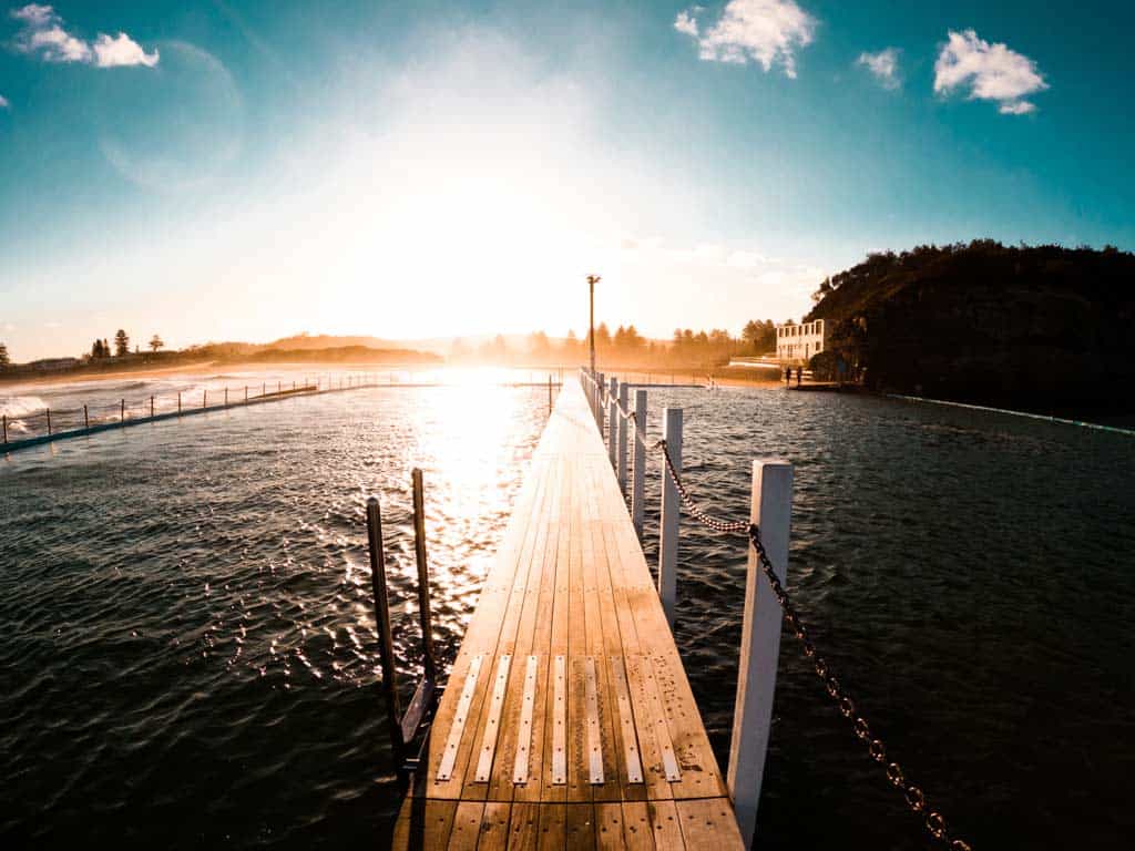 Narrabeen Pool Sunset Gopro