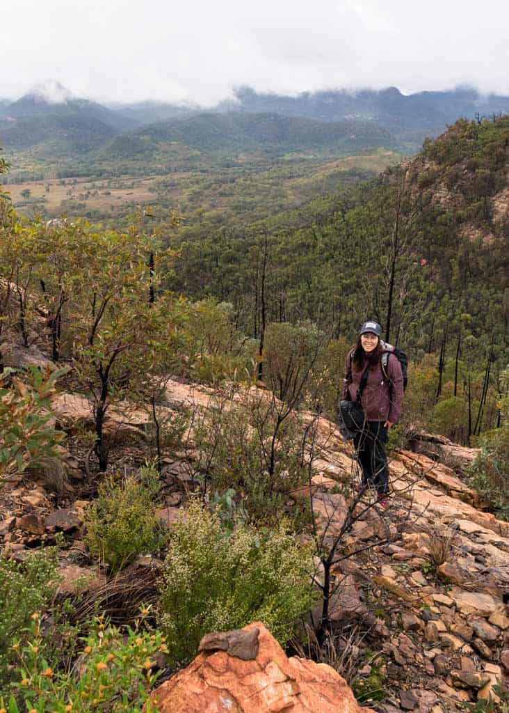 Alesha Hiking With A Great View