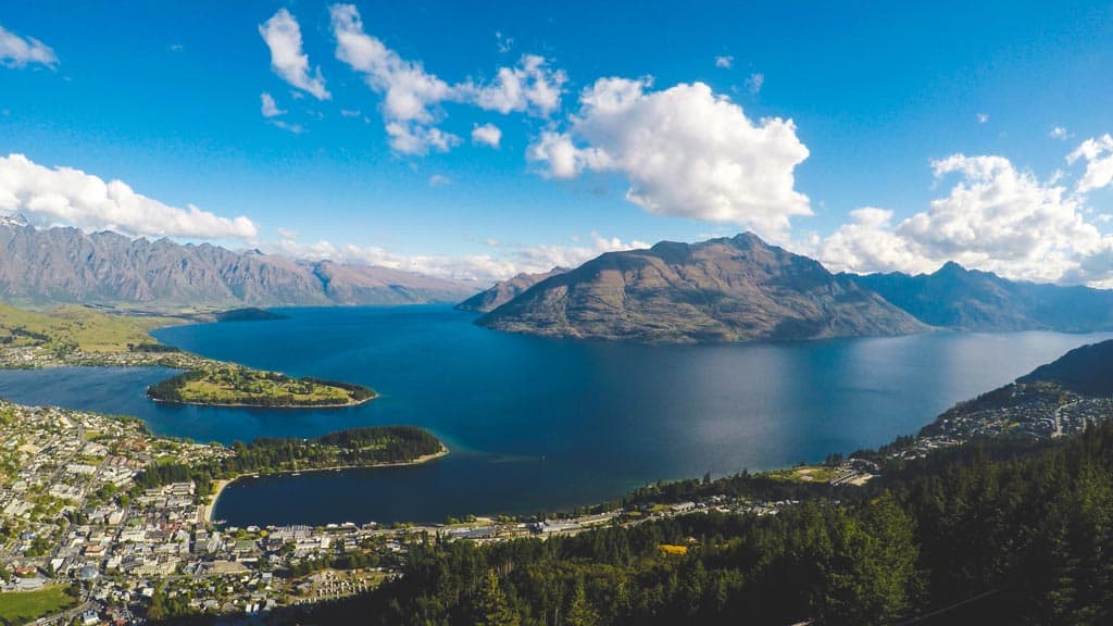 View From Top Of Queenstown Hill