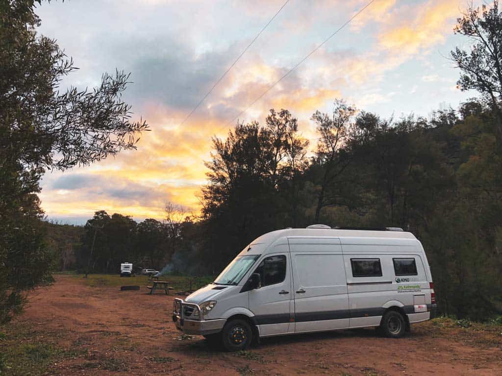 Campervan At Campsite