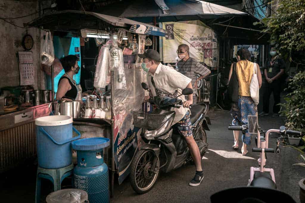 Drive Through Mask Wearing Bangkok