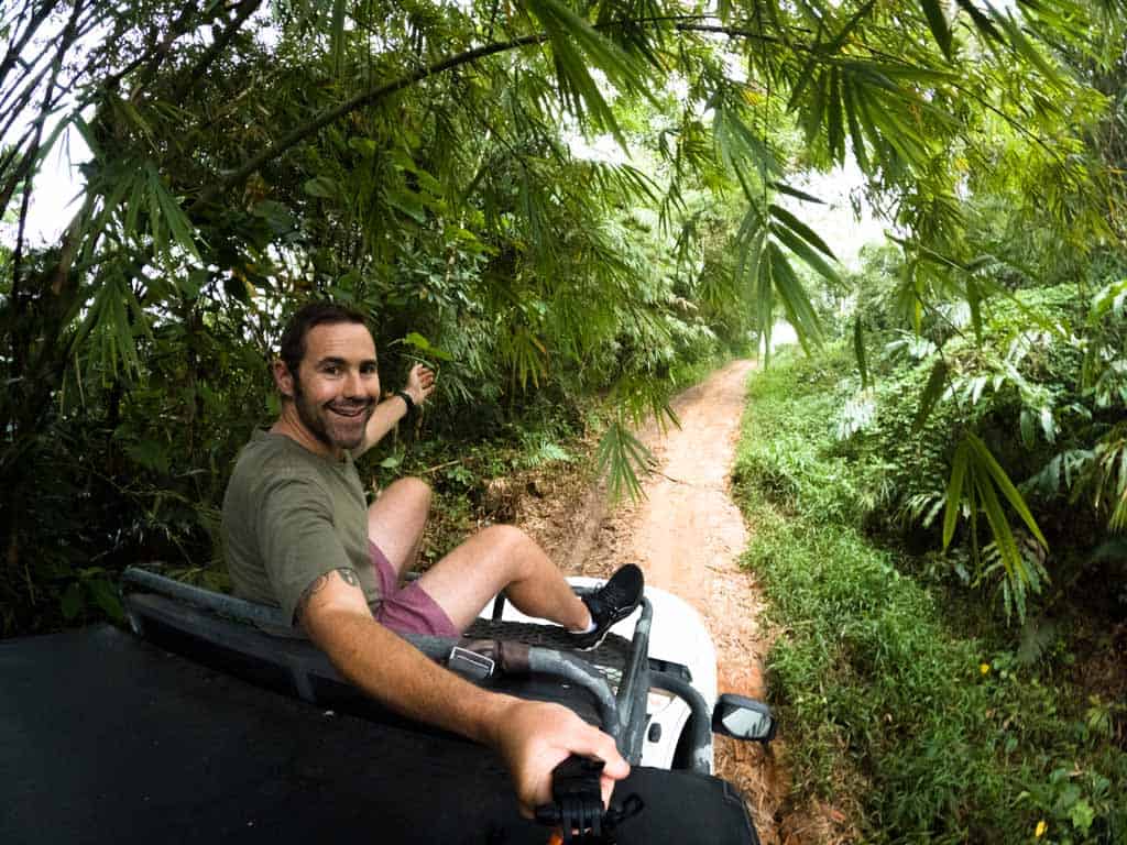 Jarryd Riding On Top Of Vehicle