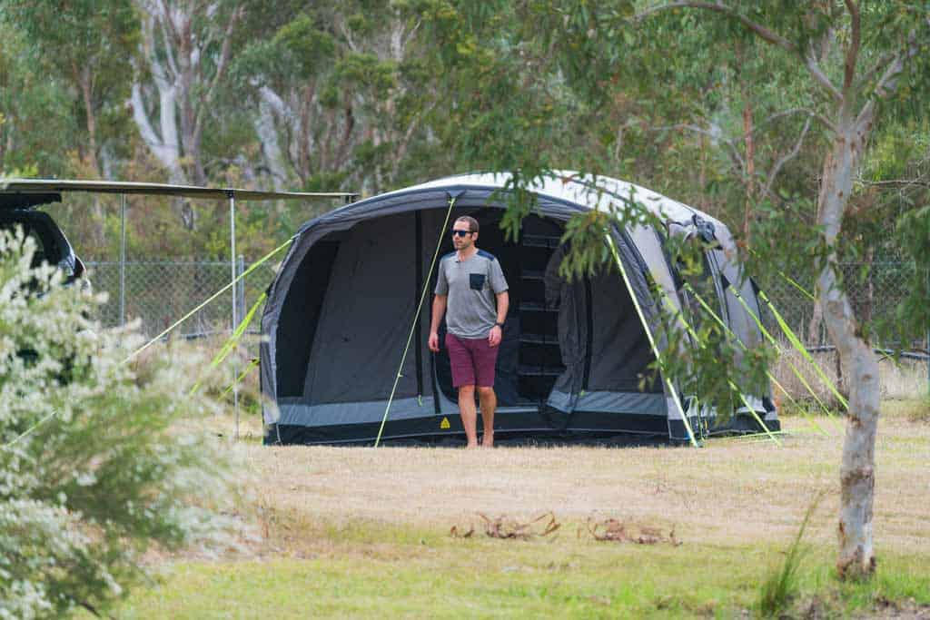 Dometic Inflatable Tent Review Jarryd Standing