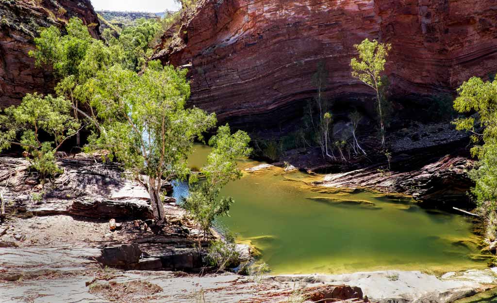 Hamersley Gorge With Water