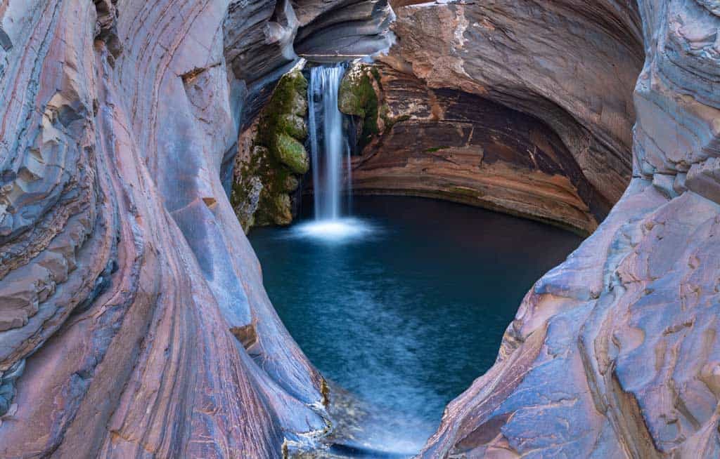 Waterfall And Swimming Hole In Karijini National Park