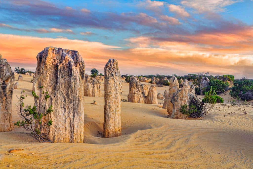 Pinnacles At Sunset