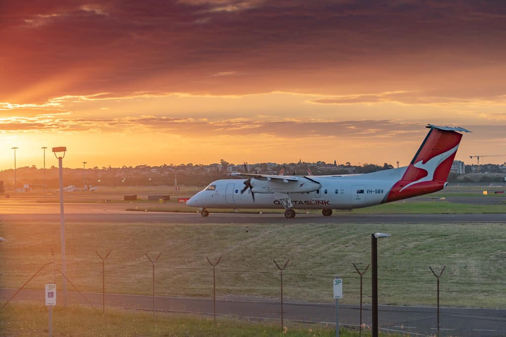 Qantas Plane Australia Itinerary