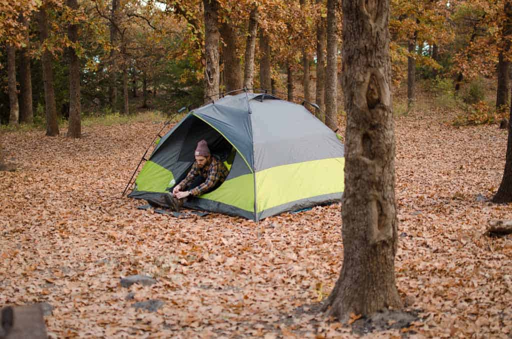 Tent In Woods
