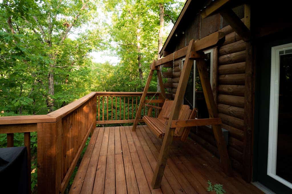 Decking Area Of Treehouse.