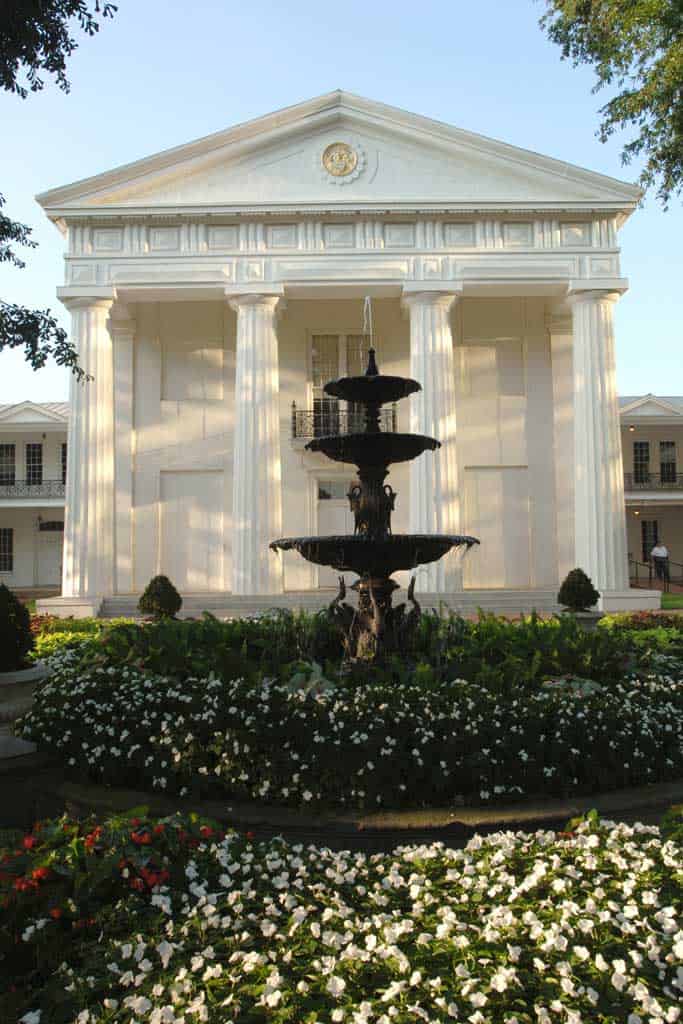 Building With Fountain