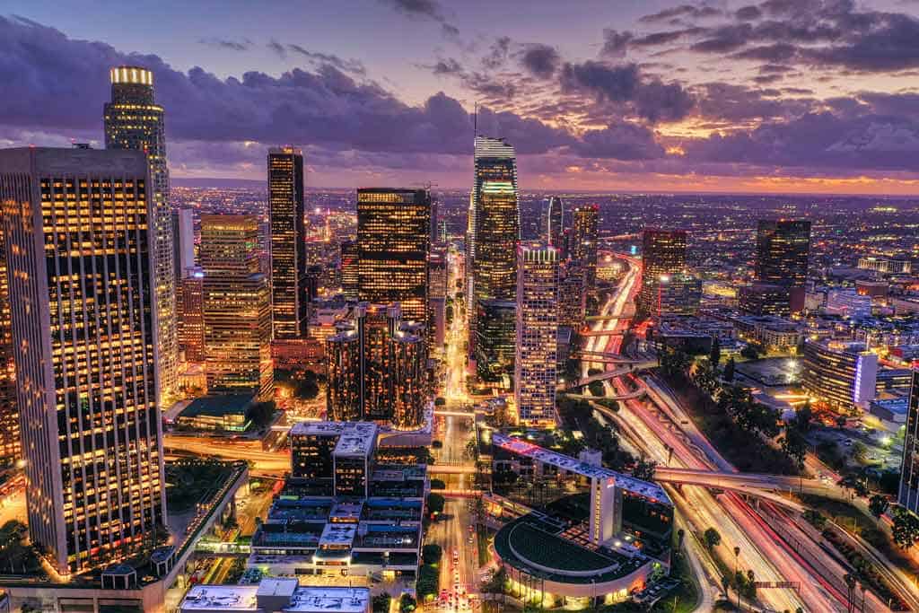 Los Angeles City At Night