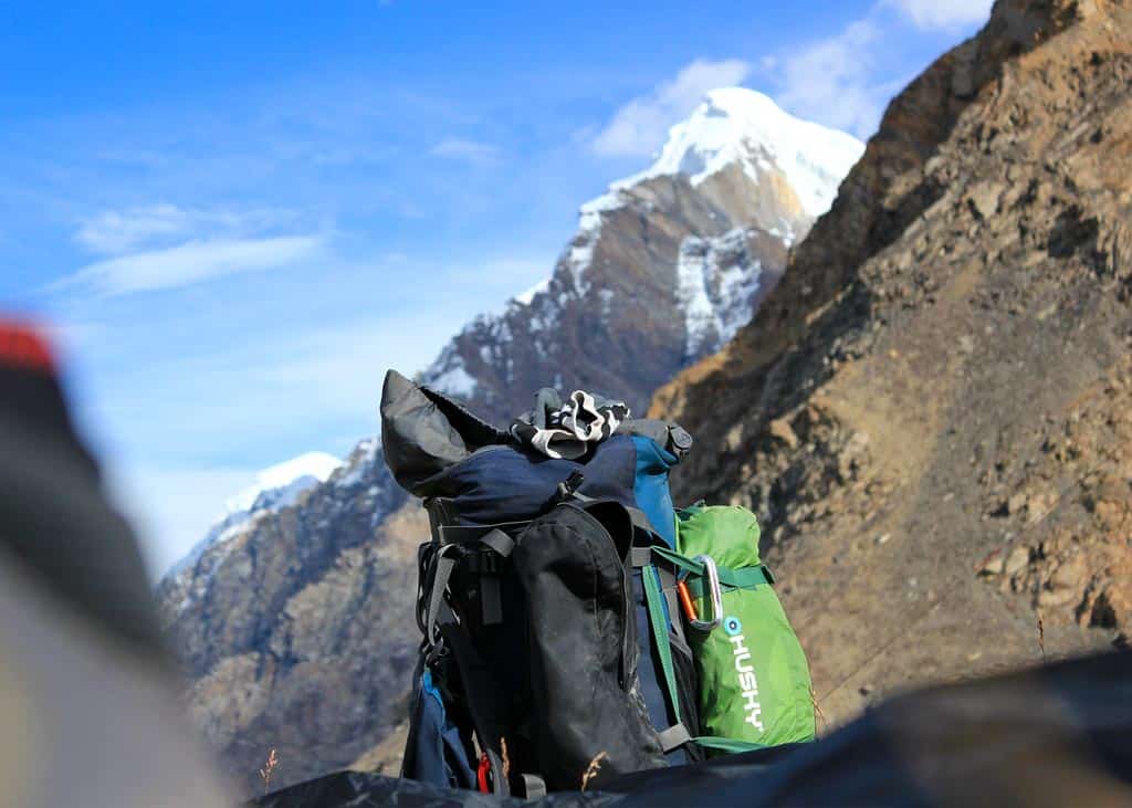 Hiking Backpack In The Mountains