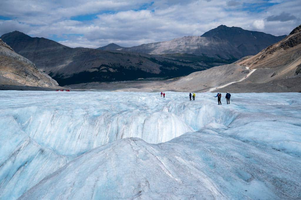 Hiking Athabasca Glacier