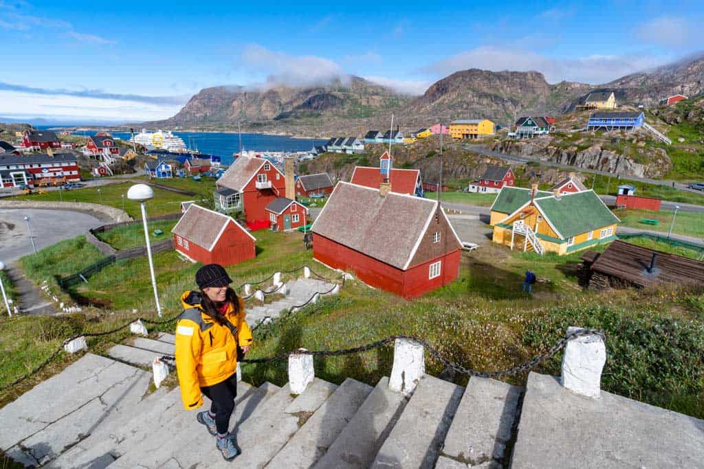 Alesha Walking Sisimiut Greenland