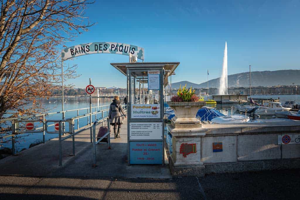 Bains Des Paquis Public Baths At Lake Geneva 