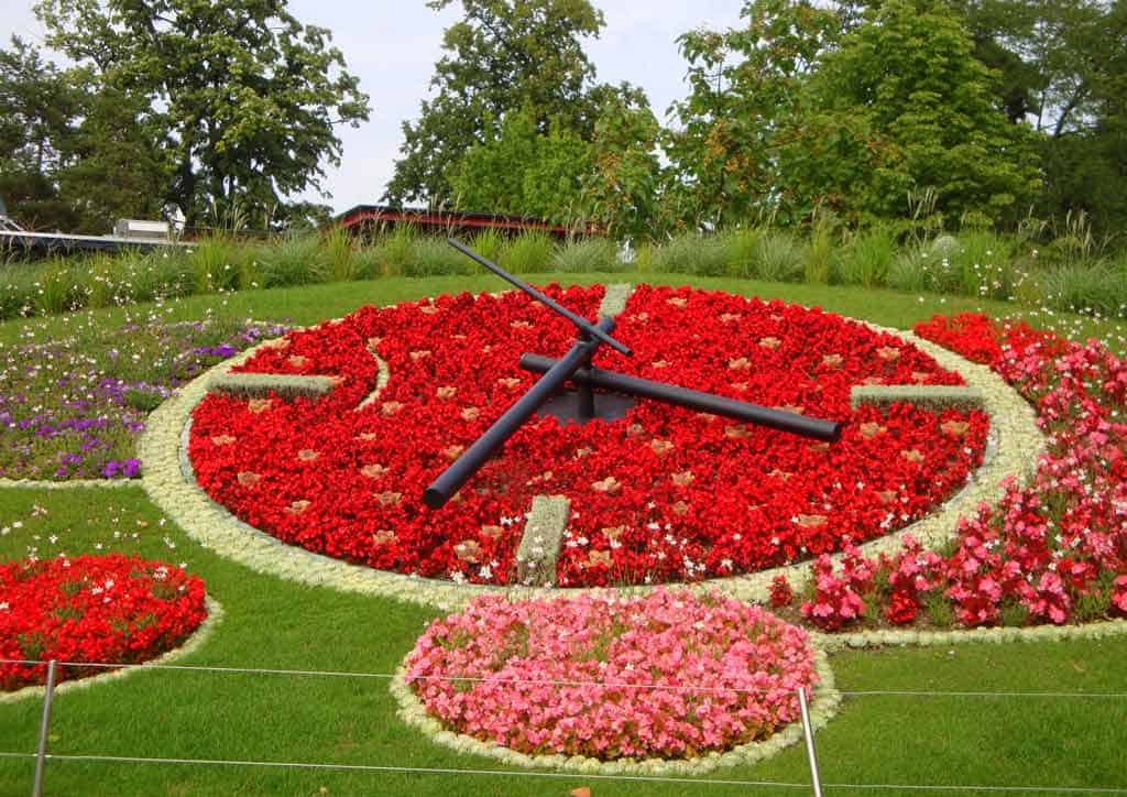 The Flower Clock In Geneva