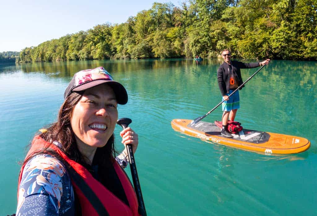 Sup Boarding On River In Geneva