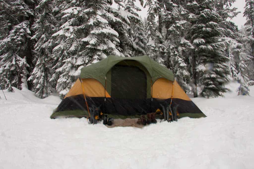 Camping In The Snow