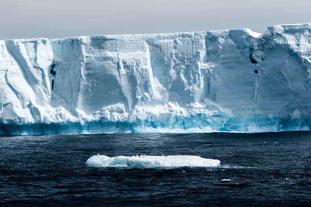 Antarctica In November Big Icebergs And Sea Ice