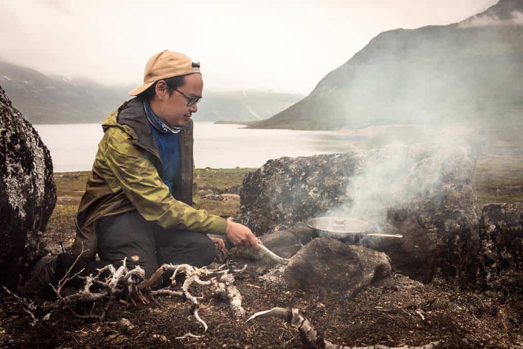 Erneeraq Cooking Arctic Char