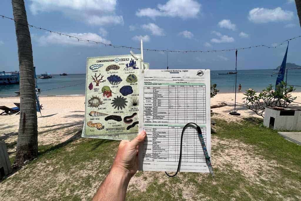 Ecological Monitoring Program Koh Tao Slate